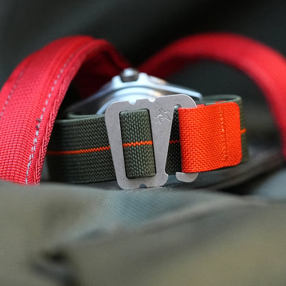 Grappleband Green/Orange [Fixed Bar & Spring Bar Compatible]
