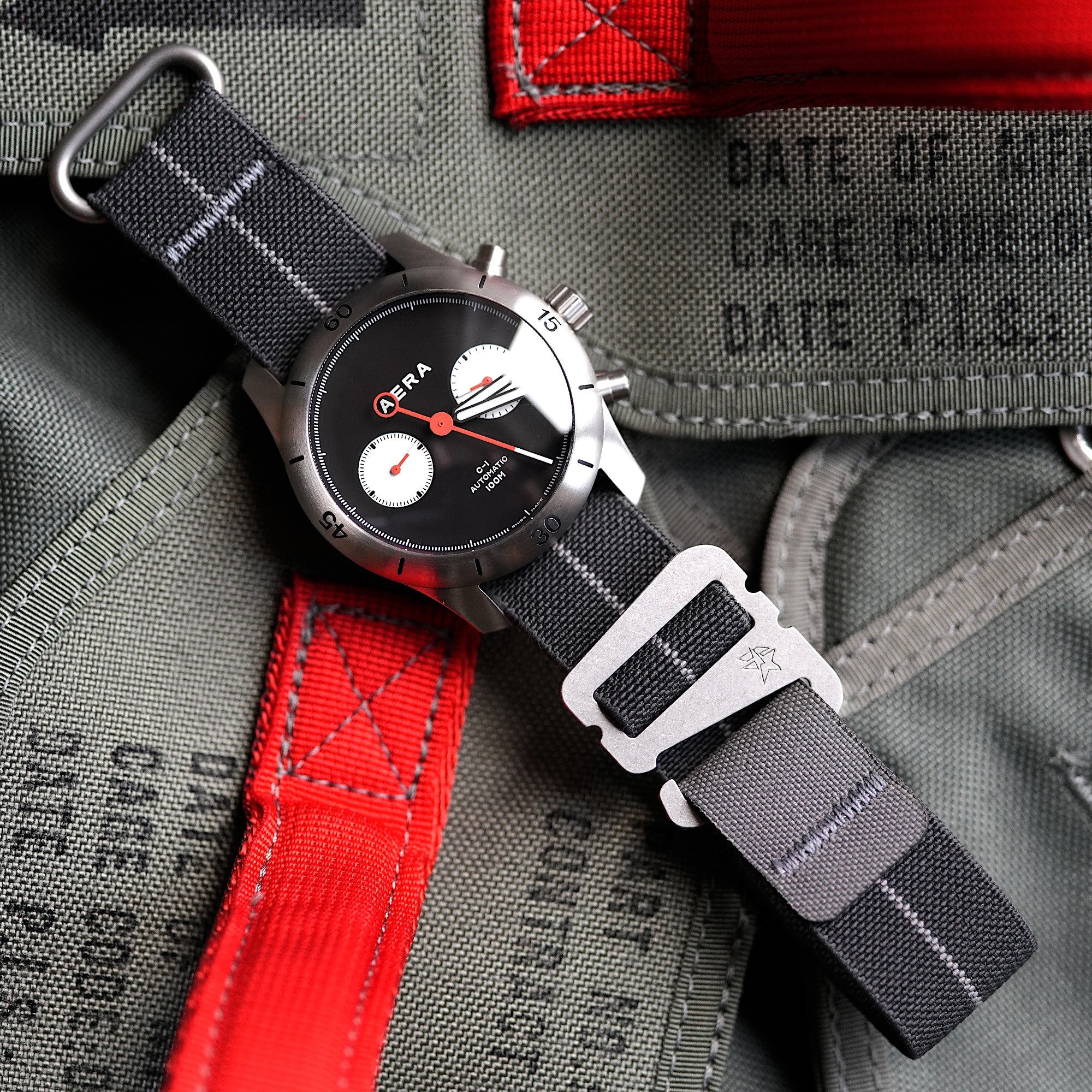 Grappleband SP Charcoal/Grey [Spring Bar Compatible]