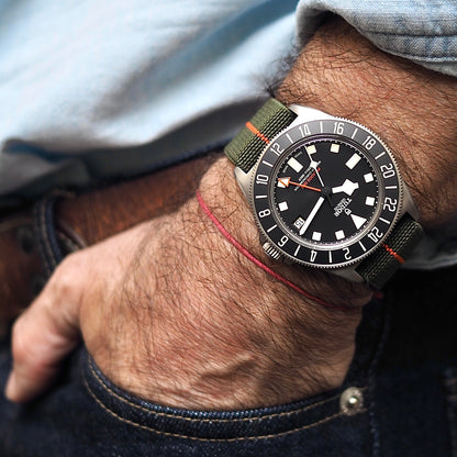 Grappleband Green/Orange [Fixed Bar & Spring Bar Compatible]