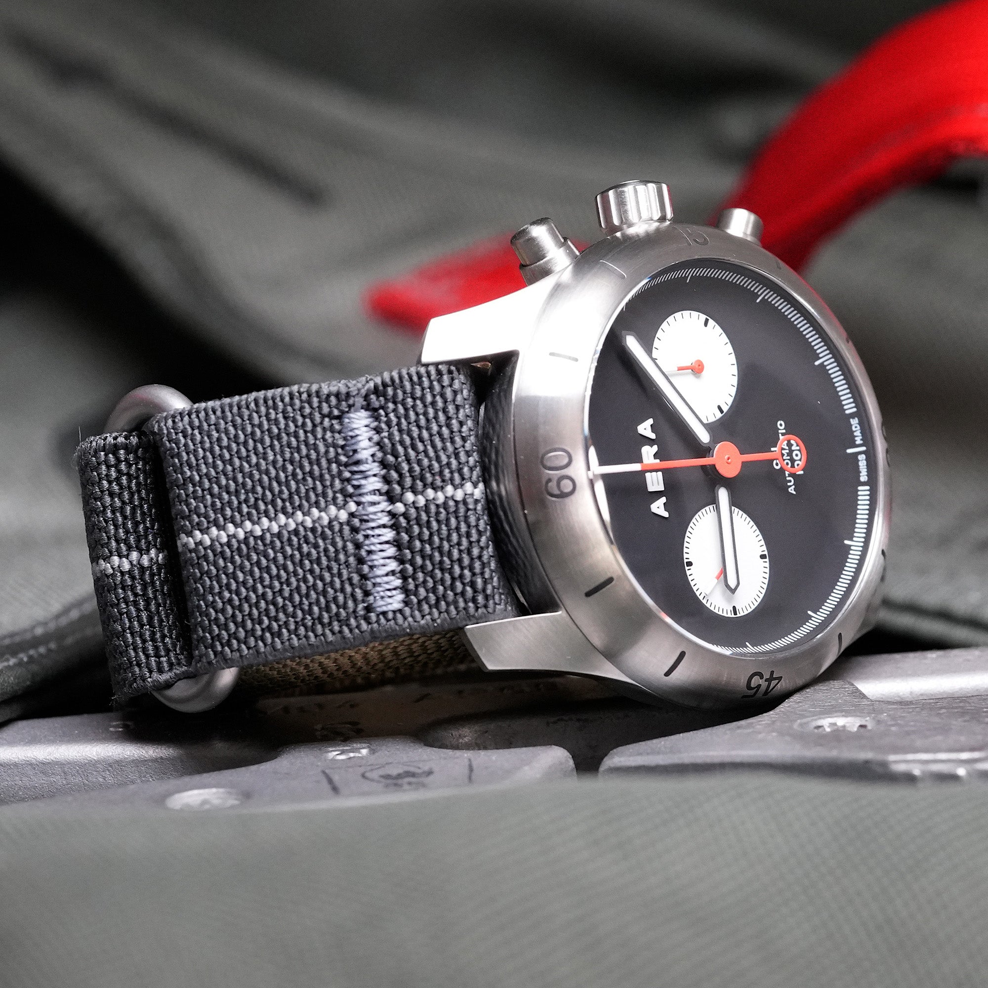 Riggerband M1 Charcoal/Grey [Spring Bar Compatible]