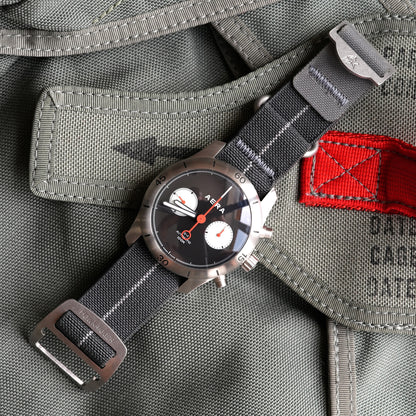 Riggerband M1 Charcoal/Grey [Spring Bar Compatible]