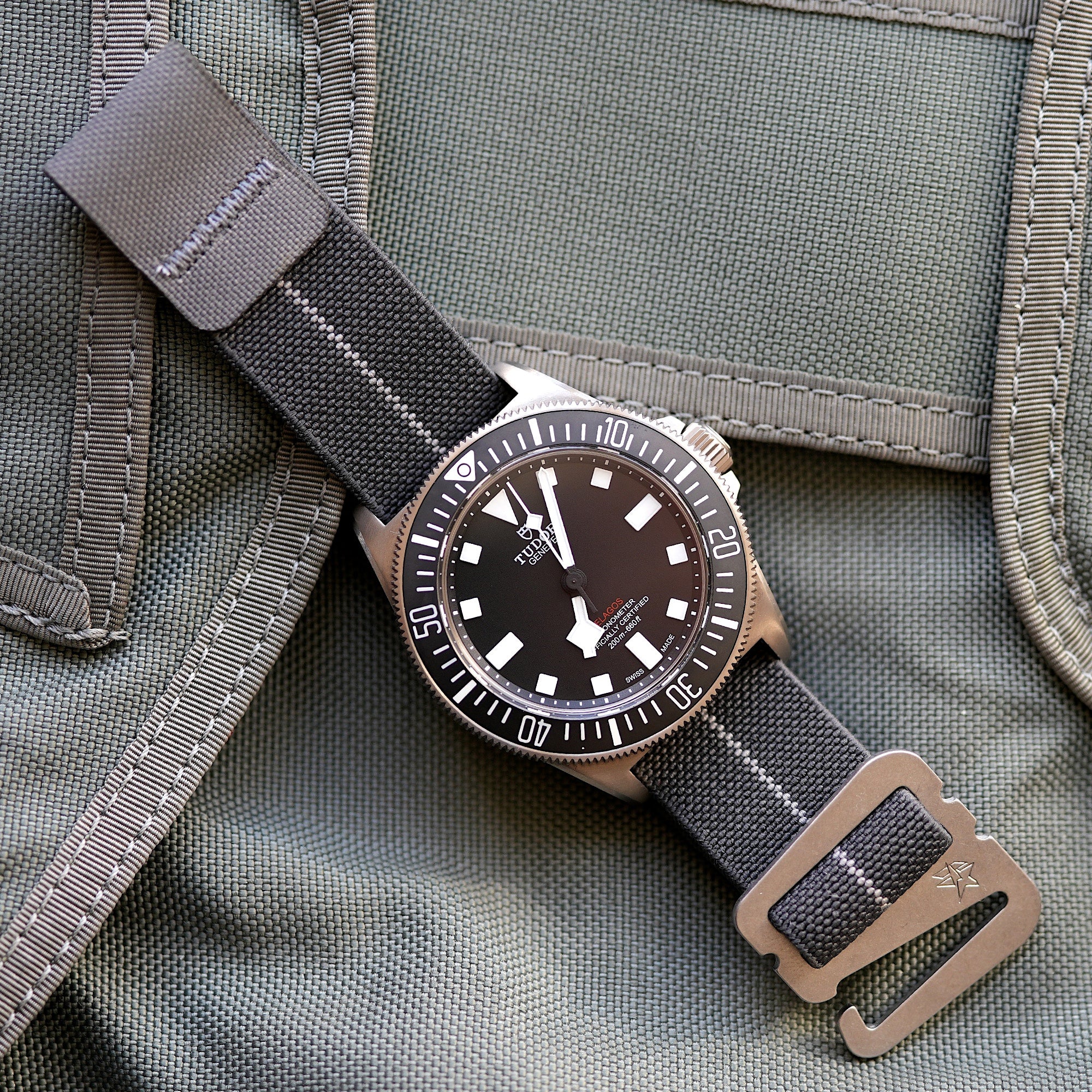 Grappleband Charcoal/Grey [Fixed Bar & Spring Bar Compatible]