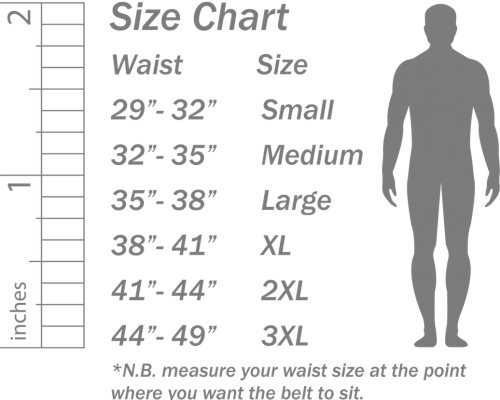 Hawkrigger - size chart